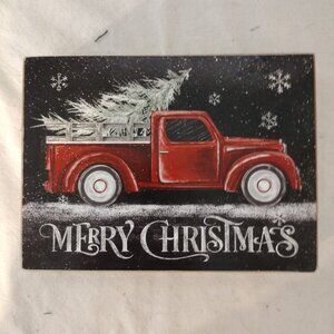 Room & Retreat Collection Farmhouse Style “Merry Christmas” Box Sign.